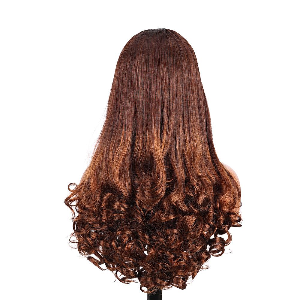 Black Beauty Hair 13X4 Vietnam Virgine Raw Hair Wig Baba Curl Wavy)T2/4#