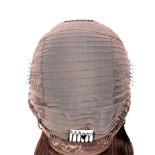 Black Beauty Hair 13X4 SDD Straight Lace Front Wig Frontal Bob OMBRE T2-4# ST 24'