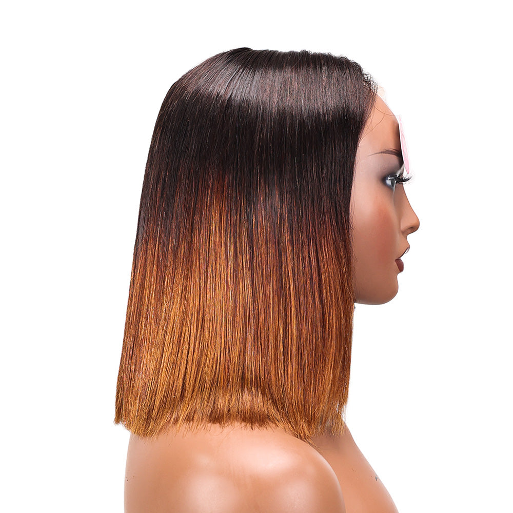 Black Beauty Hair 2X6 HD LACE Vietnam Virgine Raw Hair SDD closure Bob Wig OMBRÉ T2/4#