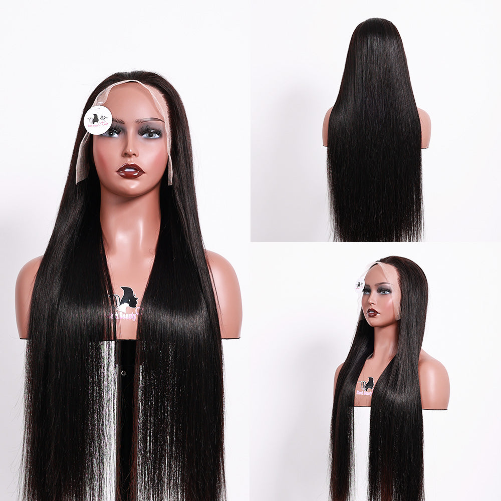BlackBeautyHair13×4 lace frontal Vietnam Raw SDD bone straight natural black