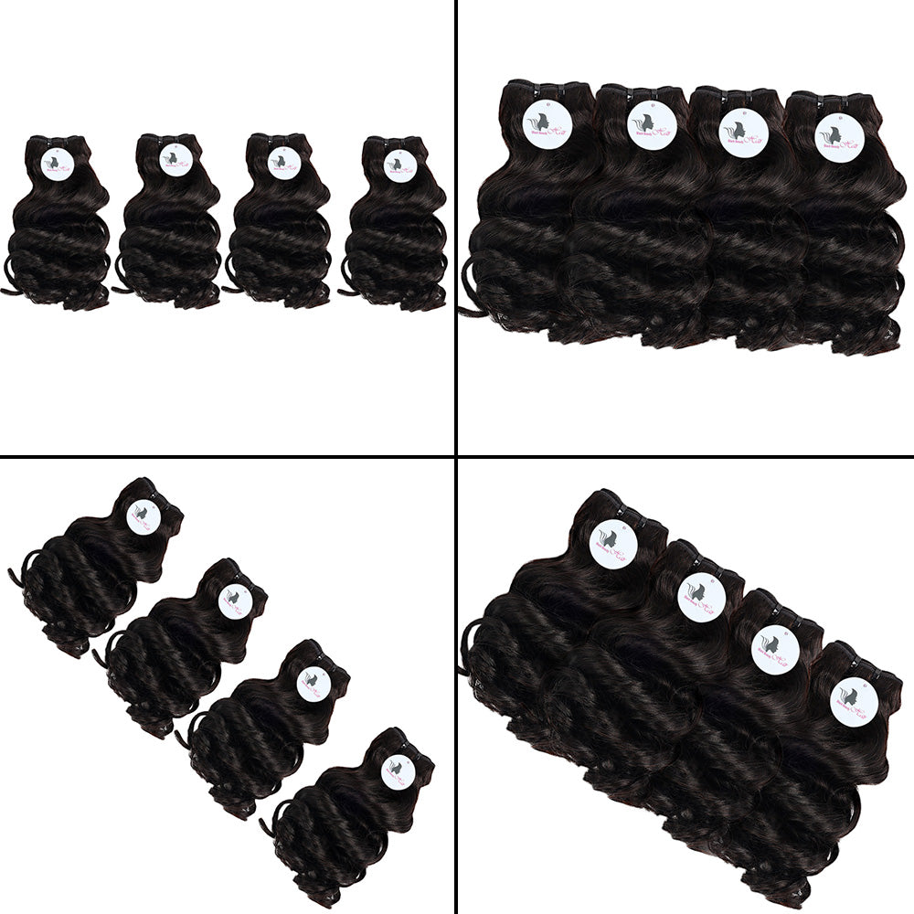 Black Beauty Hair Loose -Curly Remy Hair Human Hair Bundles SDD BUNDELS 4 Bundles