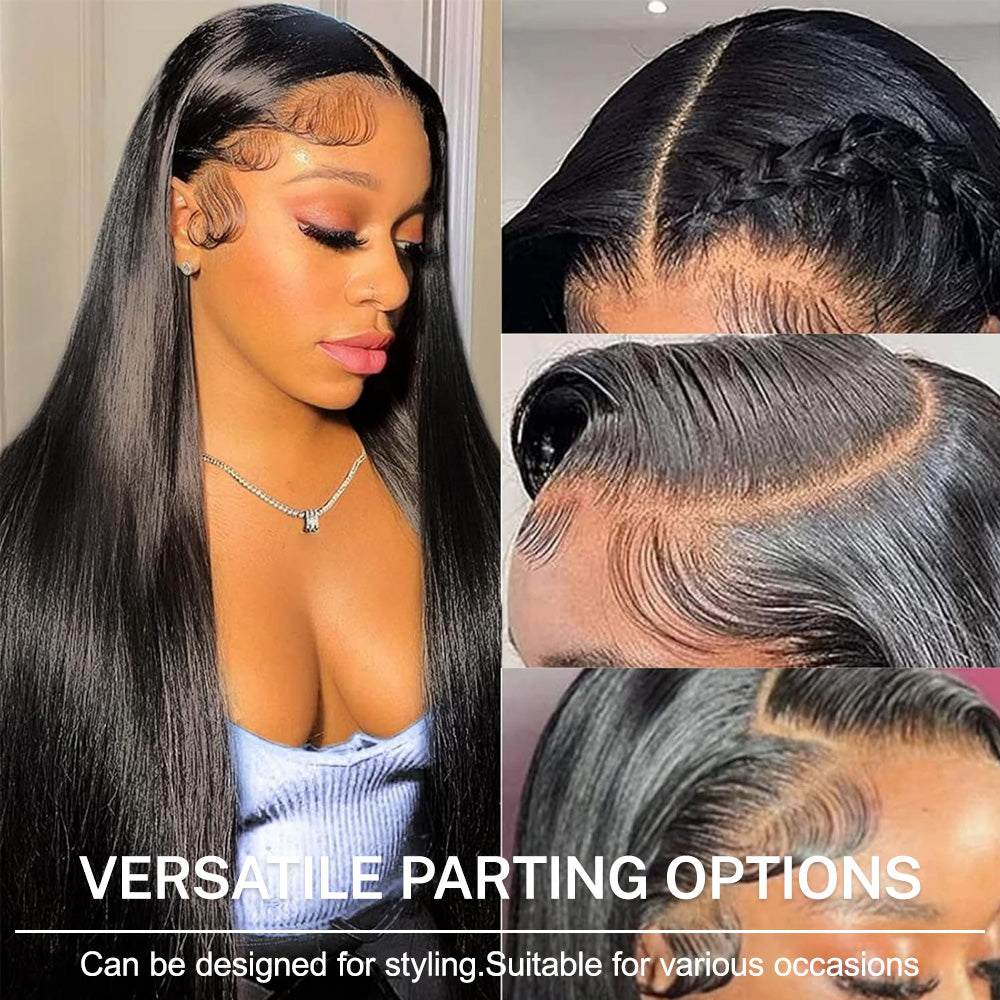 BlackBeautyHair 13×4 HD lace frontal Vietnam Raw SDD bone straight natural black