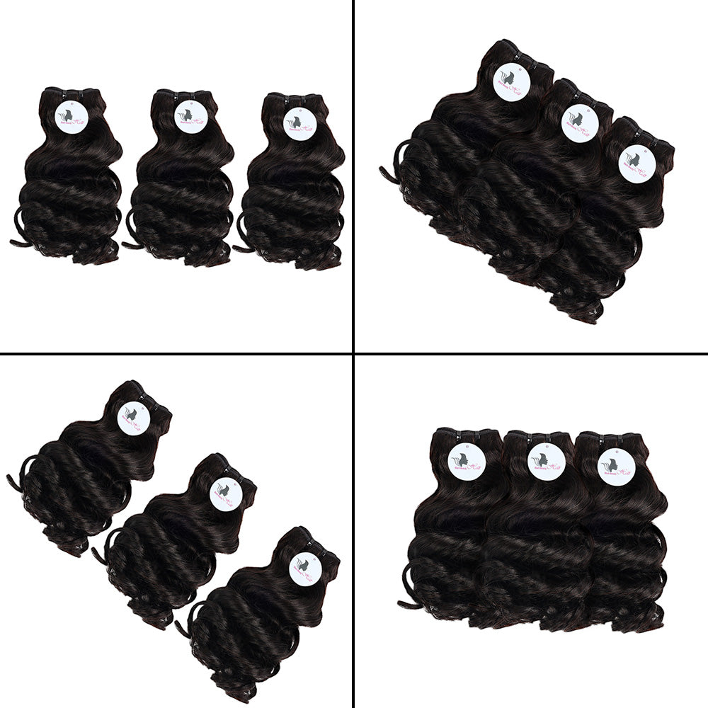 Black Beauty Hair Loose -Curly Remy Hair Human Hair Bundles SDD BUNDELS 3 Bundles