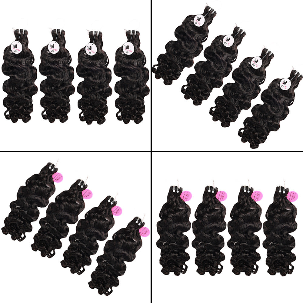 Black Beauty Hair bouncy india raw hair natural color bundle Human Hair Bundles SDD BUNDELS 4 Bundles