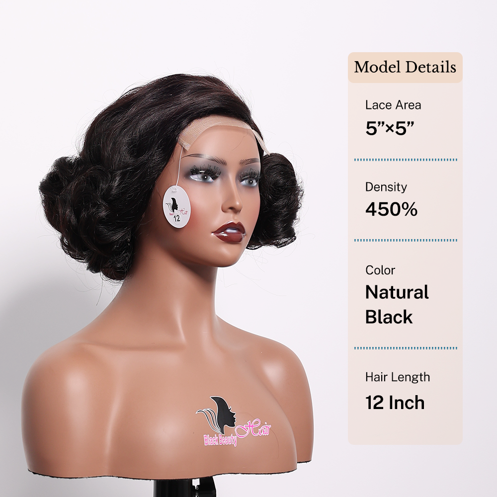 Black Beauty Hair 5×5 transparent lace closure Vietnam raw hair SDD 450% density La reine natural black