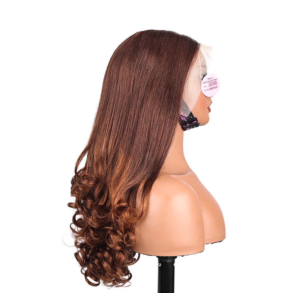Black Beauty Hair  13X4  Vietnam Virgine     Raw Hair Wig   Baba Curl Wavy)T2/4#