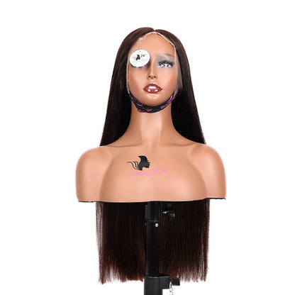 Black Beauty Hair 13X4 HD SDD Straight Lace Front Wig  Frontal Bob OMBRE T2-4# ST 24'