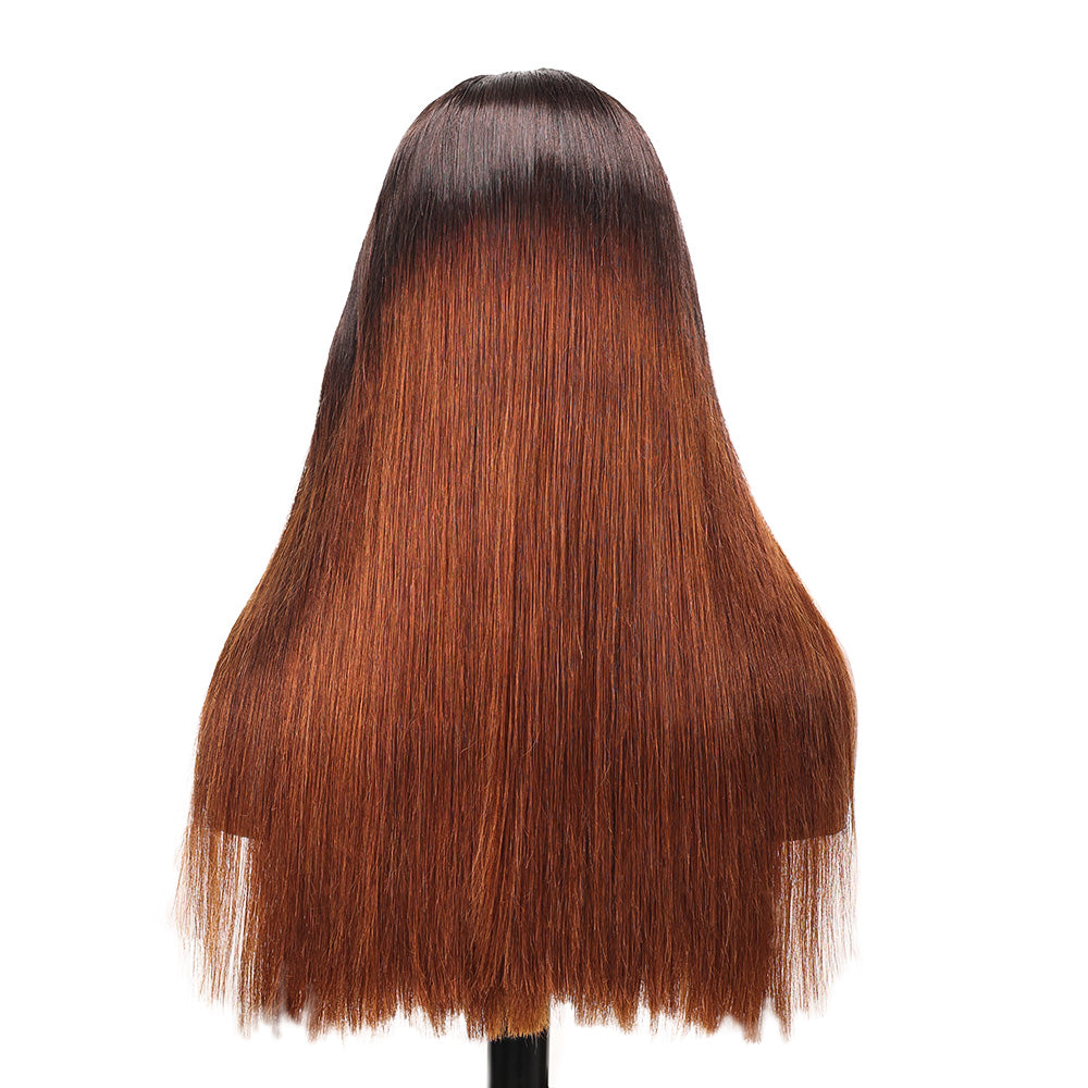 Black Beauty Hair 13X4 LACEVietnam VirgineRaw Hair SDD Frontal Bob WigOMBRÉ T2/4#