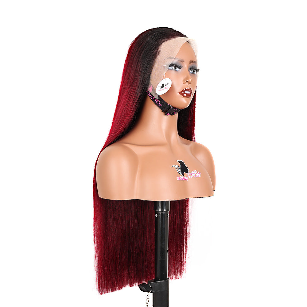 Black Beauty Hair 13X4 SDD Straight Lace Front Wig T1B-99J