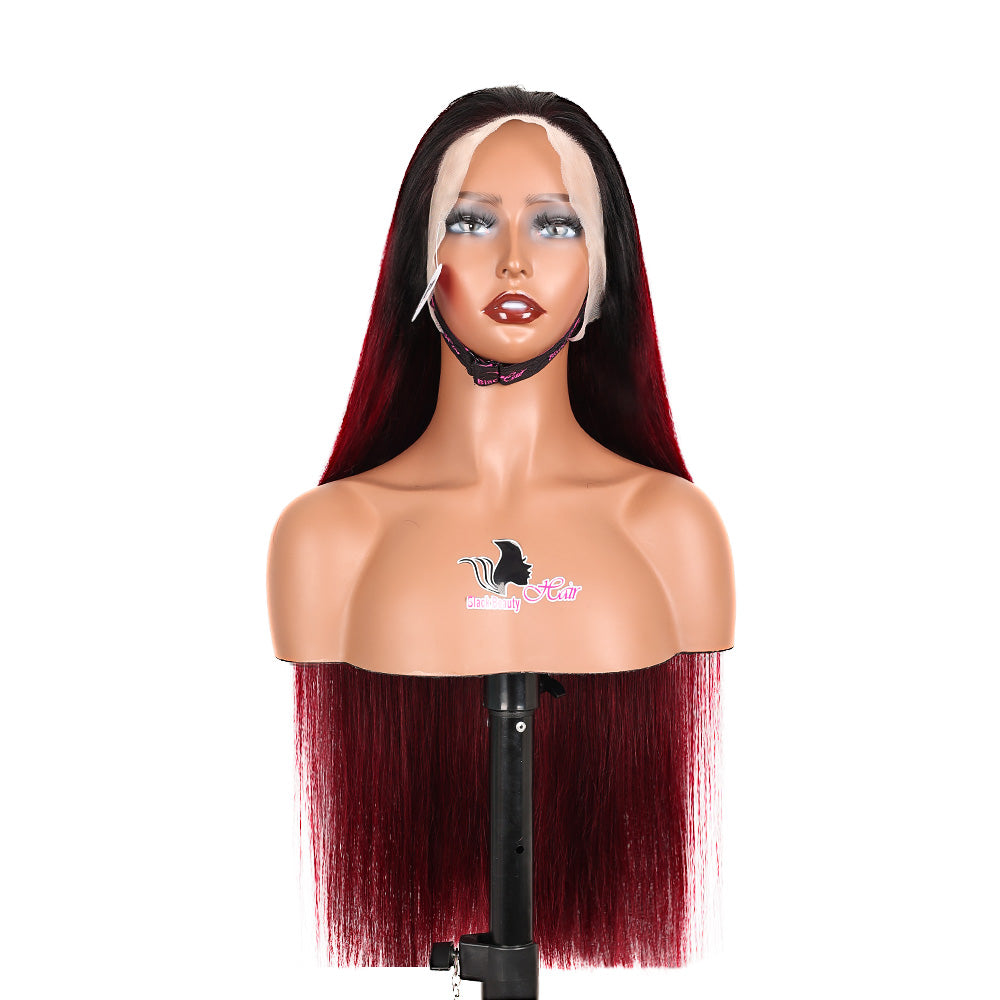 Black Beauty Hair 13X4 SDD Straight Lace Front Wig T1B-99J