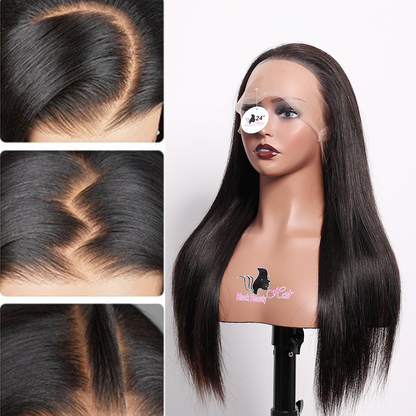 Black Beauty Hair 360 Full Lace Sdd Wig with strap Vietnam raw hair SDD straight natural black