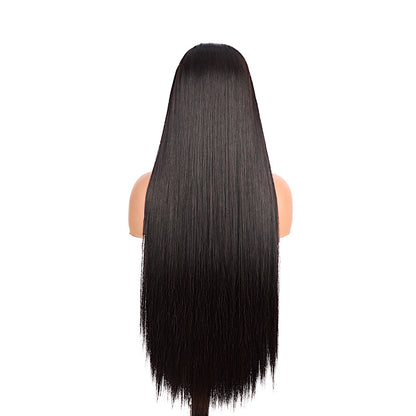 Black Beauty Hair Headband Wig Human Hair Bone Straight Human Hair Wigs Full Machine  Vietnamese real hair  Human Hair Wigs For Black Women Easy to Go 350%
