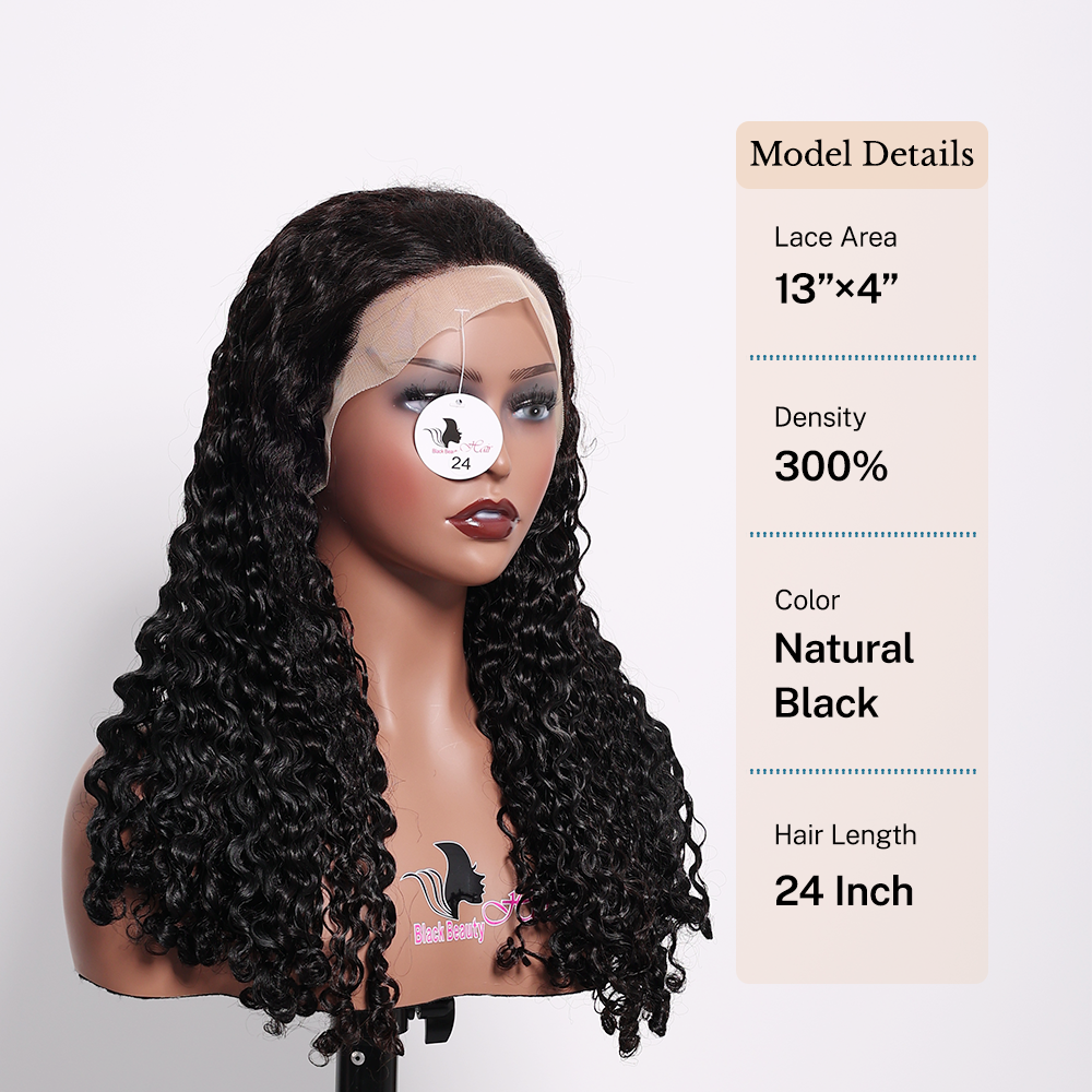 BlackBeautyHair 13×4 transparent lace frontal Vietnam Raw hair SDD Funmi Romance natural black wig