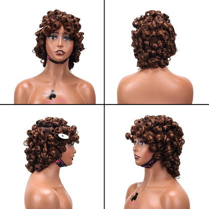 BlackbeautyHair Pixie Cut Wig Funmi WigMireille Coily CurlT1B/4#