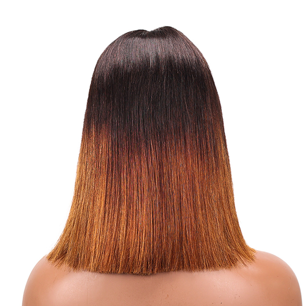 Black Beauty Hair 2X6 HD LACE Vietnam Virgine  Raw Hair SDD closure Bob Wig  OMBRÉ T2/4#