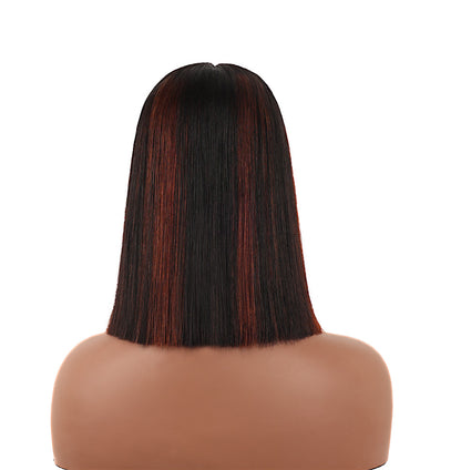 Black Beauty Hair 2×6 HD transparent lace closure Vietnam raw hair SDD donor bone straight T1b/30 color