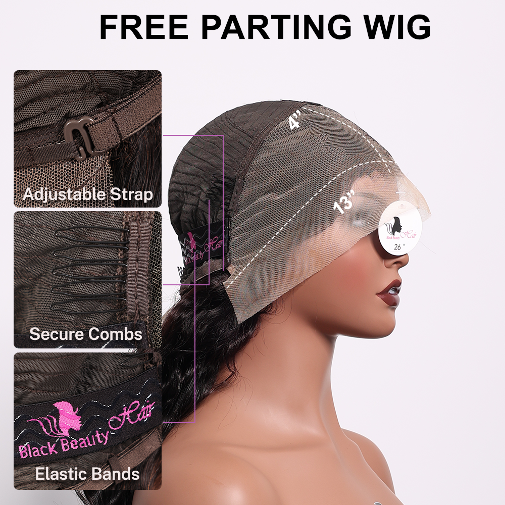 BlackBeautyHair 13X4 BBH Custom.Lace Raw Hair SDD 350% Density Funmi Wig Natural Burmese Loose Deep Wig