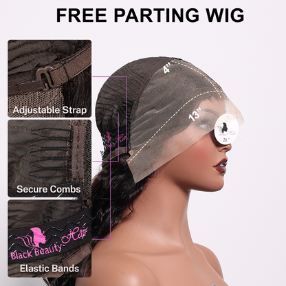BlackBeautyHair 13X4 BBH Custom.Lace Raw Hair SDD 350% Density Funmi Wig Natural Burmese Loose Deep Wig