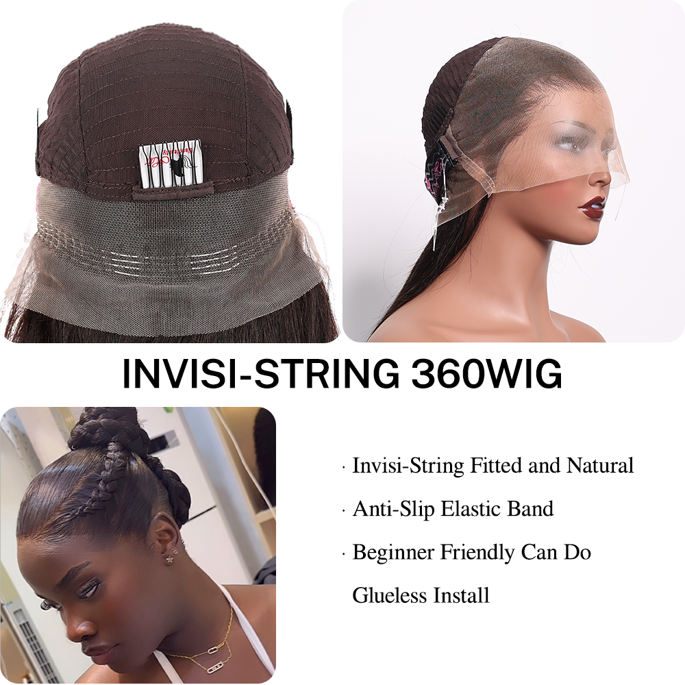 Black Beauty Hair 360 Full Lace Sdd Wig with strap Vietnam raw hair SDD straight natural black