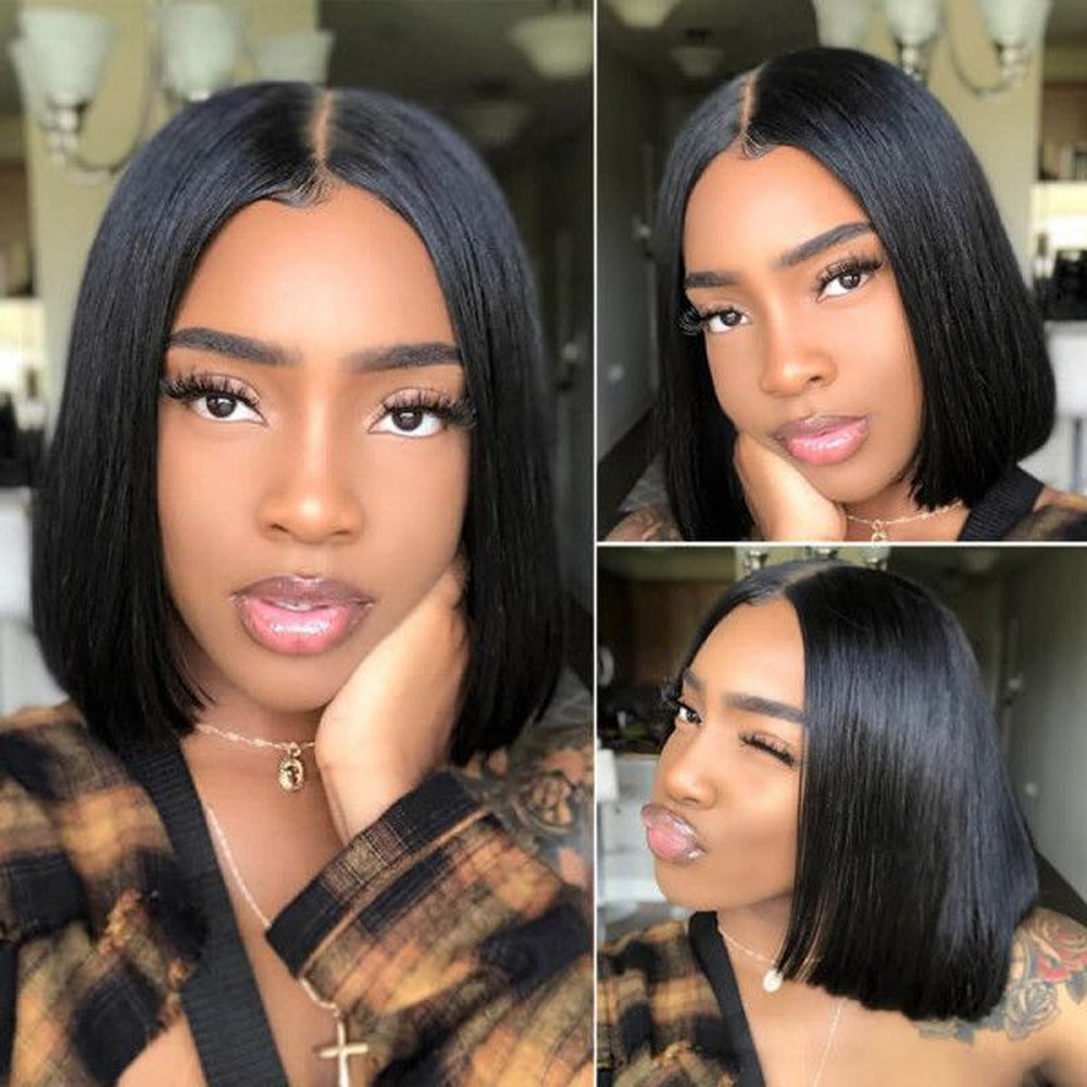 BlackBeautyHair 5×5 BBH lace closure Vietnam raw SDD Chic Blunt Donor hair bone straight natural black