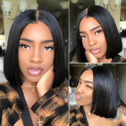 BlackBeautyHair 5×5 BBH lace closure Vietnam raw SDD Chic Blunt Donor hair bone straight natural black