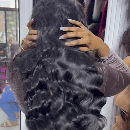 BlackBeautyHair 13X4 BBH Custom.Lace Raw Hair SDD 350% Density Funmi Wig Natural Burmese Loose Deep Wig