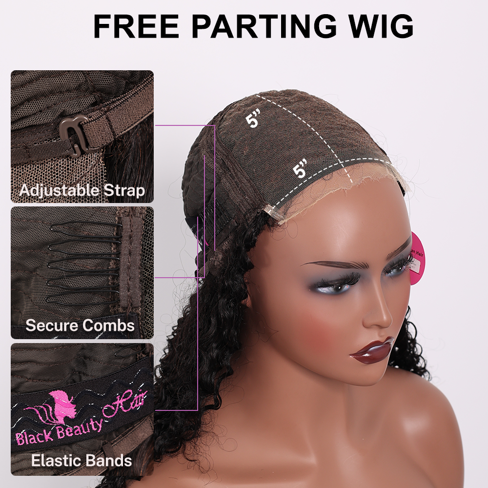 BlackBeautyHair 5x5 HD lace closure Vietnam Raw hair SDD Funmi Romance natural black wig