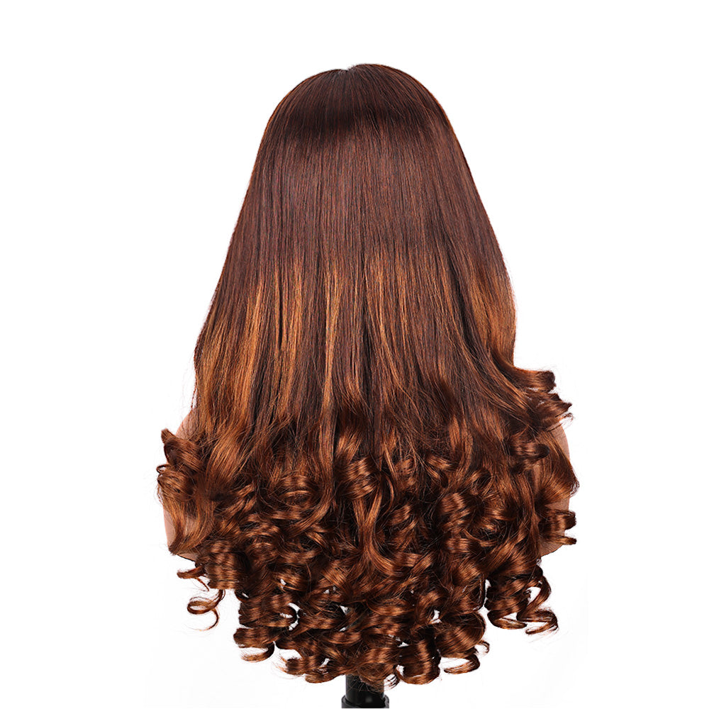 Black Beauty Hair 360 SDD  Lace Front Wig  Raw Hair Wig Baba Curl Wavy T2-4