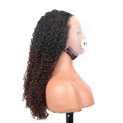 Black Beauty Hair 360  Lace frontal Vietnam raw hair SDD Wig coliy curly black and brown