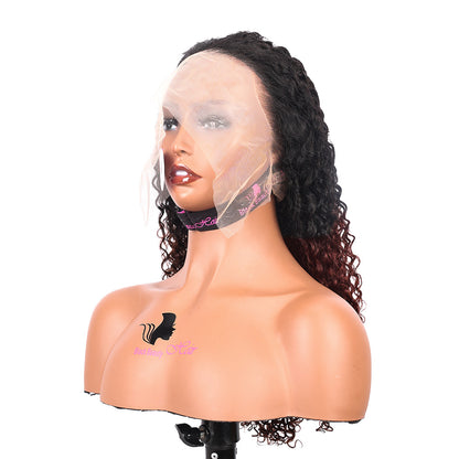 Black Beauty Hair 360  Lace frontal Vietnam raw hair SDD Wig coliy curly black and brown