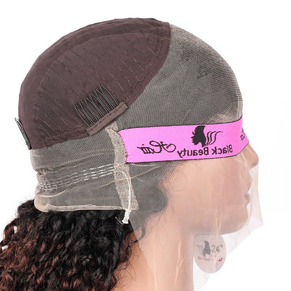 Black Beauty Hair 360  Lace frontal Vietnam raw hair SDD Wig coliy curly black and brown