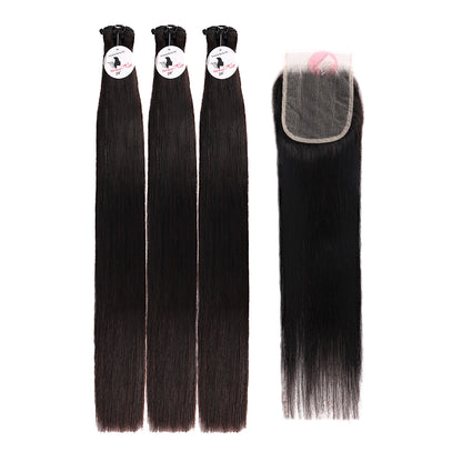 Black Beauty Hair 4x4 Straight Lace Closure With Bundles Vietnamese real hair Straight Bundles
