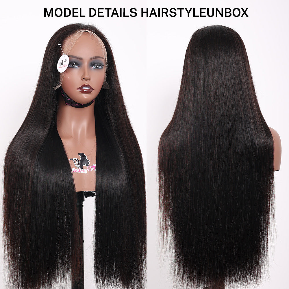 BlackBeautyHair 13×4 HD lace frontal Vietnam Raw SDD bone straight natural black