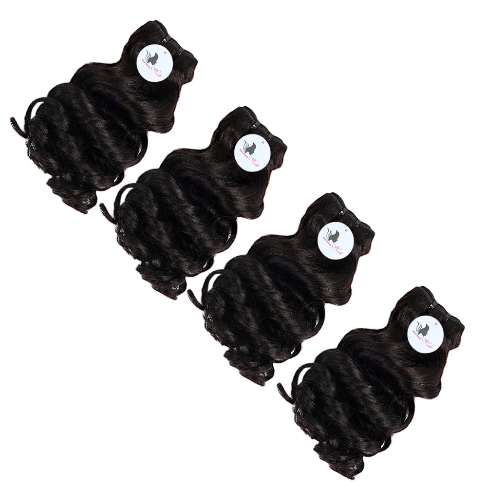 Black Beauty Hair Loose -Curly Remy Hair Human Hair Bundles SDD BUNDELS 4 Bundles