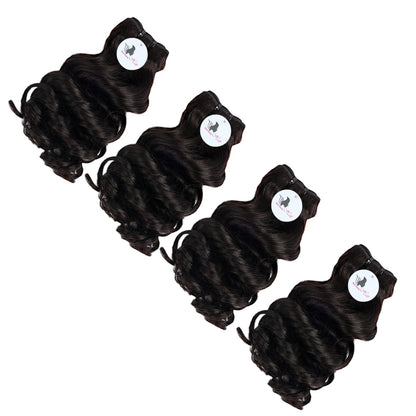 Black Beauty Hair Loose -Curly Remy Hair Human Hair Bundles SDD BUNDELS 4 Bundles