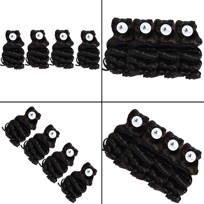 Black Beauty Hair Loose -Curly Remy Hair Human Hair Bundles SDD BUNDELS 4 Bundles