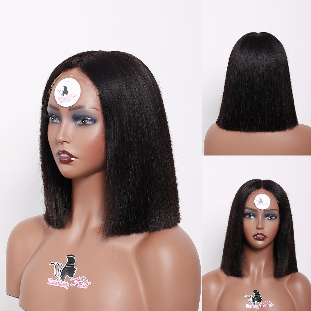 BlackBeautyHair 5×5 BBH lace closure Vietnam raw SDD Chic Blunt Donor hair bone straight natural black