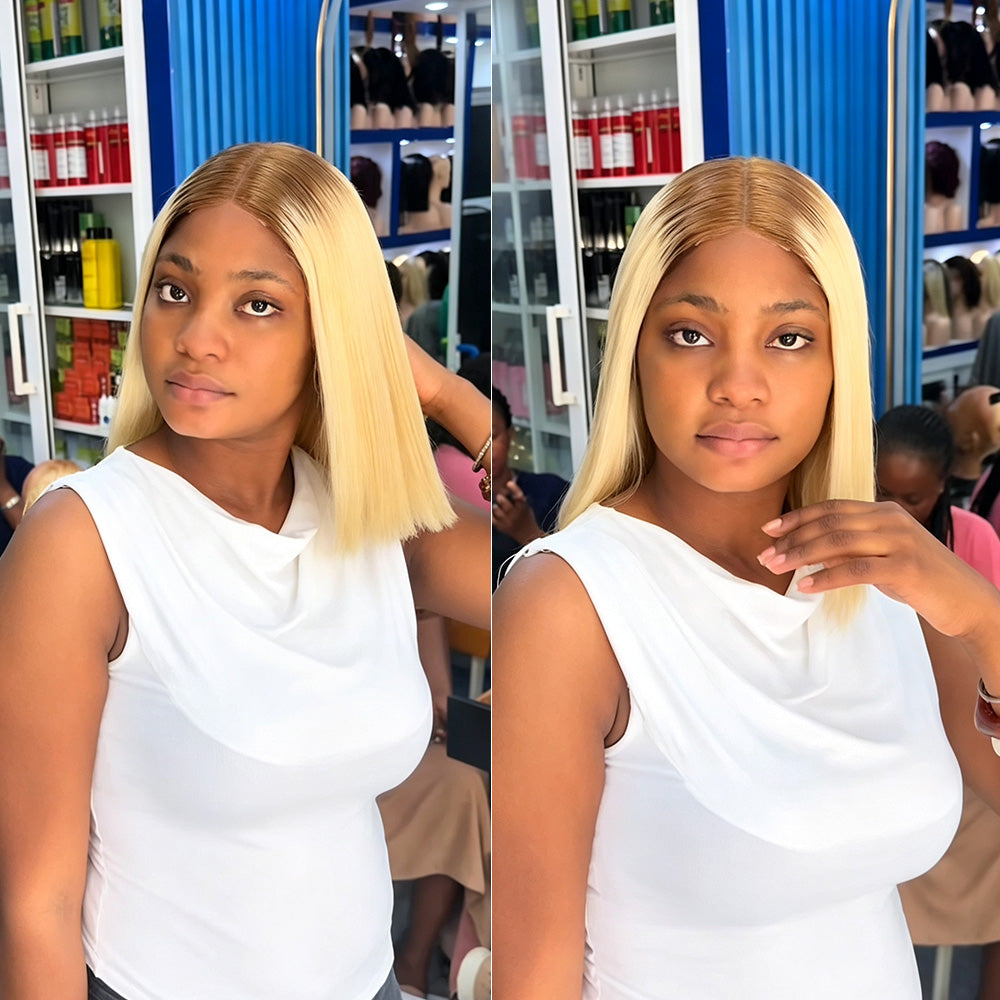 Black Beauty Hair 2X6 Transparent Lace SDD Donor Hair Wig  Straight hair T4/613
