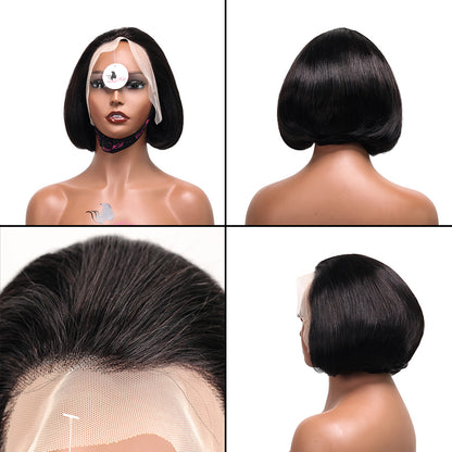 Black Beauty Hair13X4 Transparent lace Archy Cut Vietnam Raw Hair SDD 450% Density Natural color