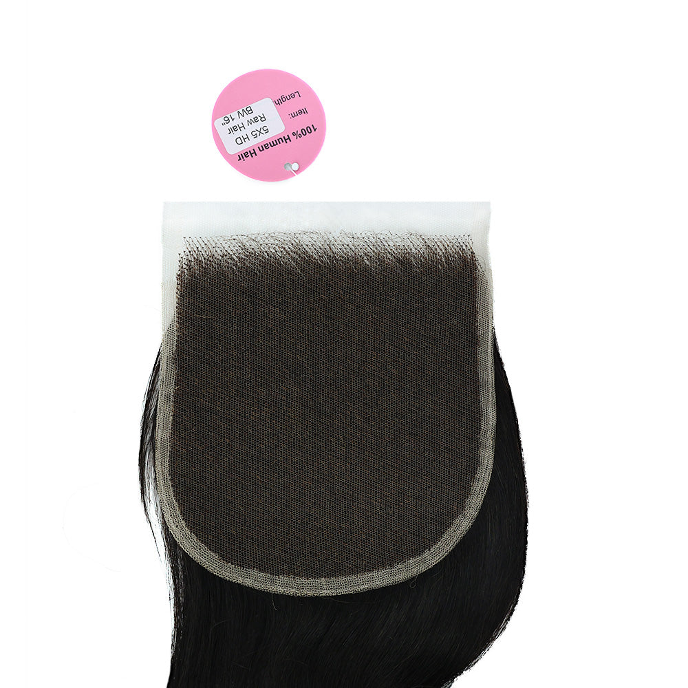 Black Beauty Hair 5X5 HD Body Closure Vietnam Virgine Raw Hair