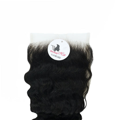 Black Beauty Hair 5X5 HD Deep  Wave Closure Vietnam Virgine Raw Hair