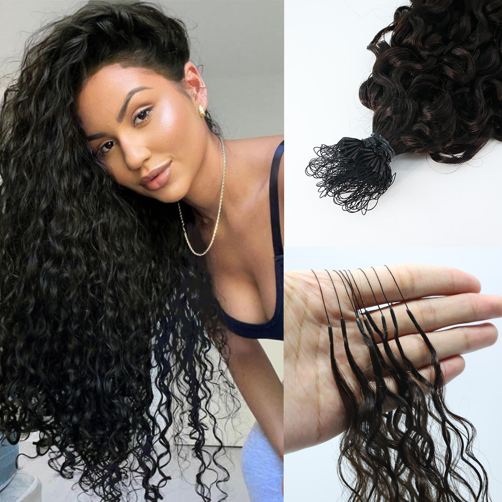 Black Beauty Hair 100% human Vietnam raw hair SDD pixie curl natural color Crochet
