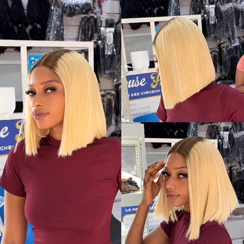 Black Beauty Hair 2X6 Transparent Lace SDD Donor Hair Wig  Straight hair T4/613