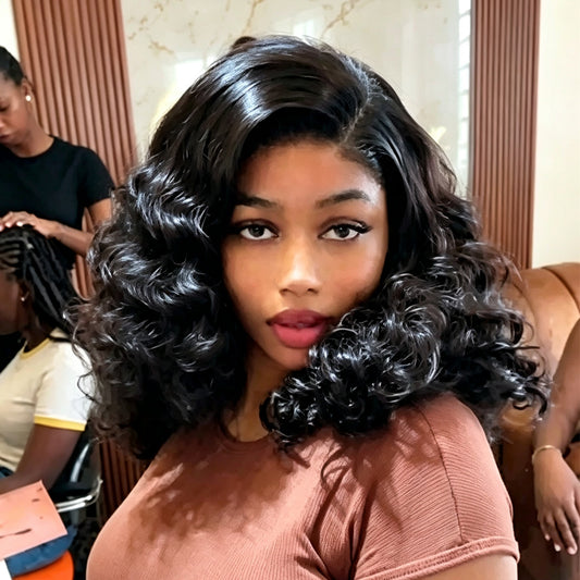 Black Beauty Hair 5×5 HD  Raw Hair SDD 350% Density Funmi Wig Natural Bouncy B