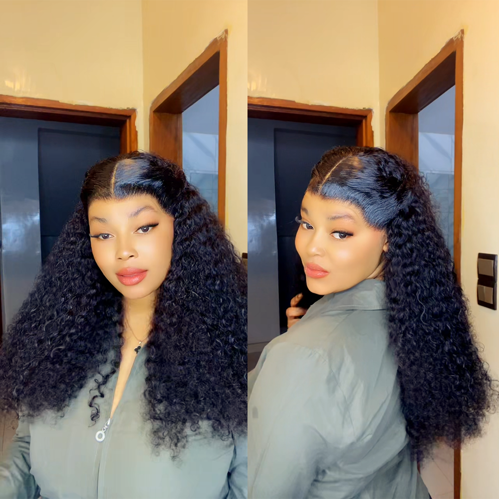 BlackBeautyHair 13×4 transparent lace frontal Vietnam Raw hair SDD Funmi Romance natural black wig