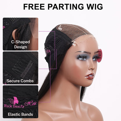 Black Beauty Hair 5X5 SDD Straight Lace Closure Wig