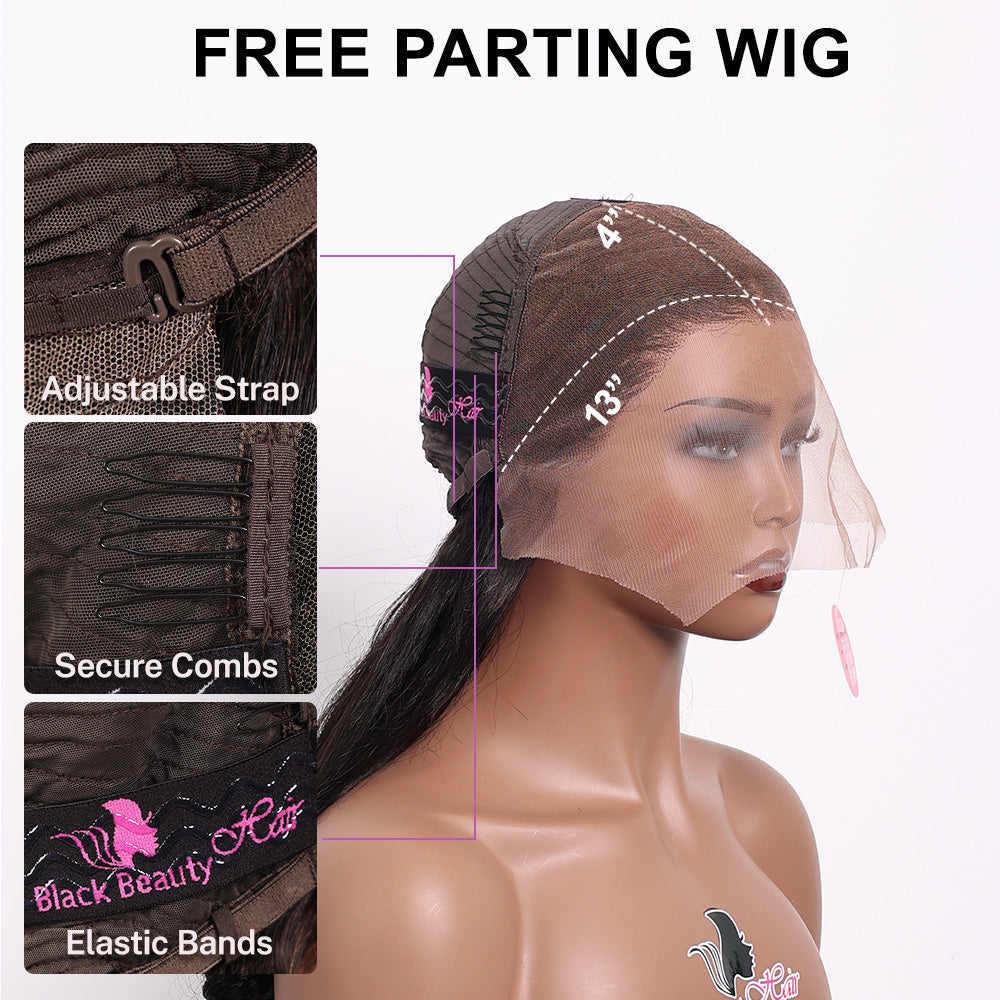 Black Beauty Hair  13X4  Vietnam Virgine     Raw Hair Wig   Baba Curl Wavy wig