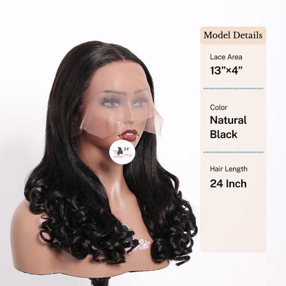 Black Beauty Hair  13X4  Vietnam Virgine     Raw Hair Wig   Baba Curl Wavy wig