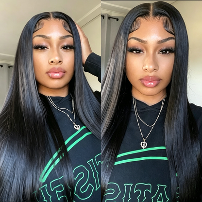Black Beauty Hair 360 Full Lace Sdd Wig with strap Vietnam raw hair SDD straight natural black