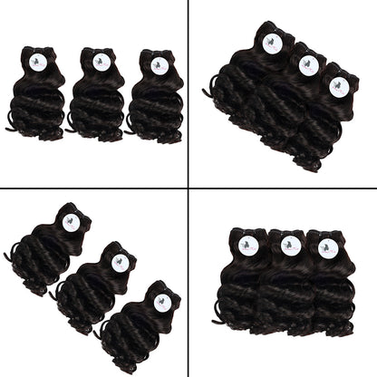 Black Beauty Hair Loose -Curly Remy Hair Human Hair Bundles SDD BUNDELS 3 Bundles
